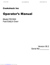 Cookshack Fast Eddy's Oven FEC500 Operator's Manual