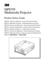 3M Multimedia Projector MP8795 Safety Manual