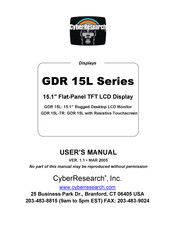 CyberResearch GDR 15L-TR User Manual
