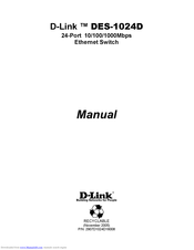 D-Link DES-1024D Manual