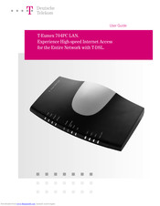 Deutsche Telekom T-Eumex 704PC LAN User Manual