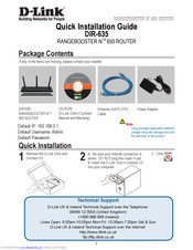 D-Link Rangebooster N Router 650 DIR-635 Quick Installation Manual
