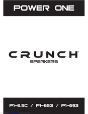 Crunch Power One P1-653 Instruction Manual
