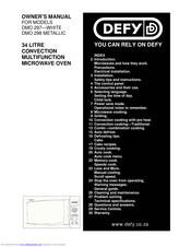 DEFY DMO 298 Owner's Manual