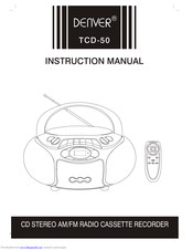Denver TCD-50 User Manual