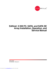 Dot Hill Systems SATA Installation, Operation & Service Manual