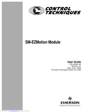 Emerson Control Techniques SM-EZMotion Module User Manual