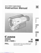 Canon G15 Hi Instruction Manual