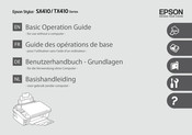 Epson Stylus TX410 Series Basic Operation Manual