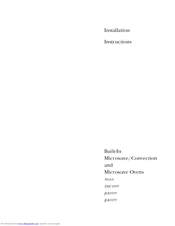 GE JEB1055 Installation Instructions Manual