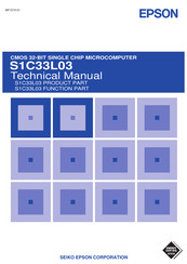 Epson CMOS 32-Bit Single Chip Microcomputer S1C33L03 Technical Manual
