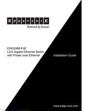 Edge-Core ES4524M-PoE Installation Manual