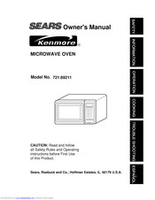 Sears Kenmore 721.69211 Owner's Manual