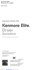 KENMORE Elite 796.6900 Use & Care Manual