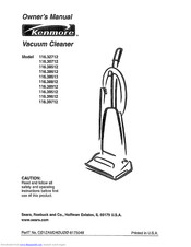 Kenmore 116.32712 Owner's Manual