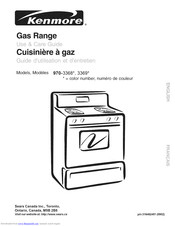 Kenmore 3369 Use & Care Manual