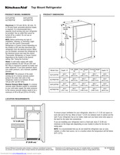 KitchenAid Architect Series II K2TREFFW Product Dimensions