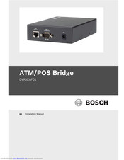 Bosch DVRXEAP01 Installation Manual