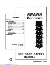 Kenmore 911.30429 Use & Care Manual