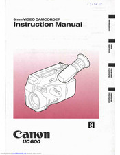 Canon UC 600 Instruction Manual