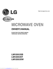 LG LMV2053SB - 2.0 Cu. Ft. Microwave Owner's Manual