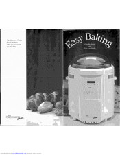KENMORE Choice Easy Baking Recipe & Instruction Booklet