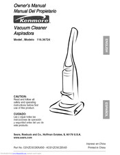 Kenmore 116.36724 Owner's Manual