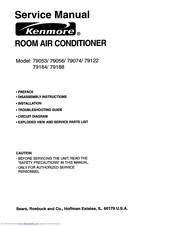 Kenmore Kenmore 79053 Service Manual