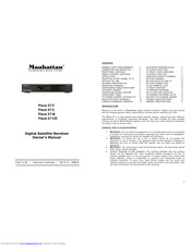 Manhattan Plaza XT-F Owner's Manual
