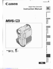 Canon MV6i MC Instruction Manual