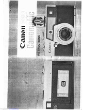 Canon Canomatic C30 Instructions Manual