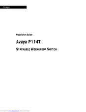 Avaya P114T Installation Manual