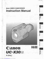 Canon UC X 30 Hi Instruction Manual