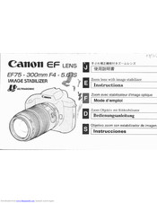 Canon Ef 75 300mm F 4 5 6 Iii Usm Manuals Manualslib