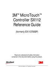 3M MicroTouch SX112 Reference Manual