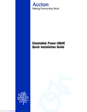 Accton Technology CheetaHub Power-3004E Quick Installation Manual