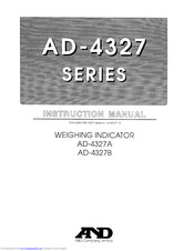 And Weighing Indicator AD-4327A Instruction Manual