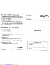 Sanyo HF-5017 Instruction Manual