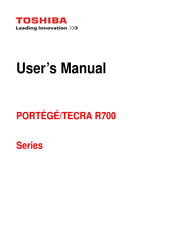 Toshiba TECRA R700 User Manual