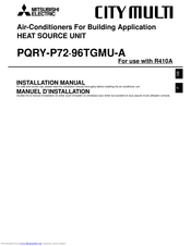 Mitsubishi Electric PQRY-P72-96TGMU-A Installation Manual
