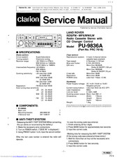 Clarion PU-9836A Service Manual