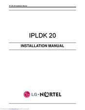LG-Nortel ipLDK 20 Installation Manual