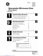 GE Spacemaker JVM1653 Owner's Manual