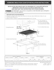 Kenmore 3182C1425 Installation Instructions Manual