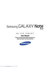 Samsung GALAXY Note 8.0 User Manual