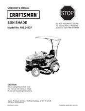 Craftsman 486.24227 Operator's Manual