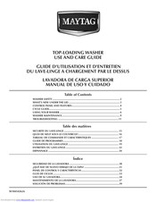 Maytag W10454262A Use And Care Manual