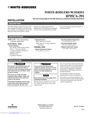 White Rodgers 1F95CA-391 Installation &  Configuration Manual