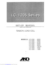 A&D LC-1205-K020 Setup Manual