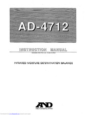 A&D AD-4712 Instruction Manual